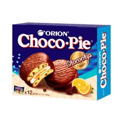 Пирожное бисквитное Orion Choco Pie Апельсин